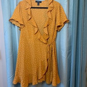 Forever21+ Polka Dot Wrap Dress // 2x